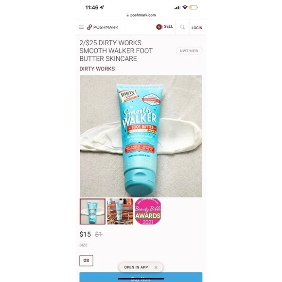 Dirty Works Smooth Walker Foot Butter 4.3 oz - Picture 4 of 6